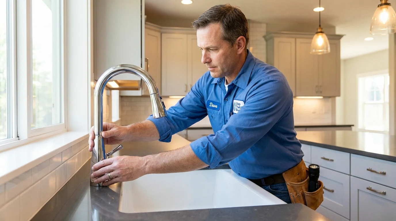 Kitchen faucet installation by Johns Plumbing LLC in Peekskill