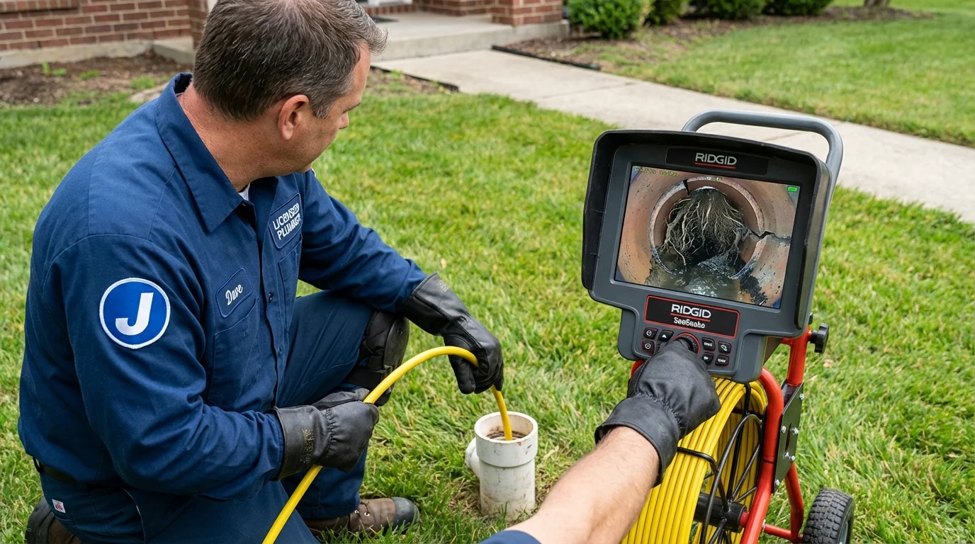 Sewer camera inspection being performed by Johns Plumbing LLC in Peekskill